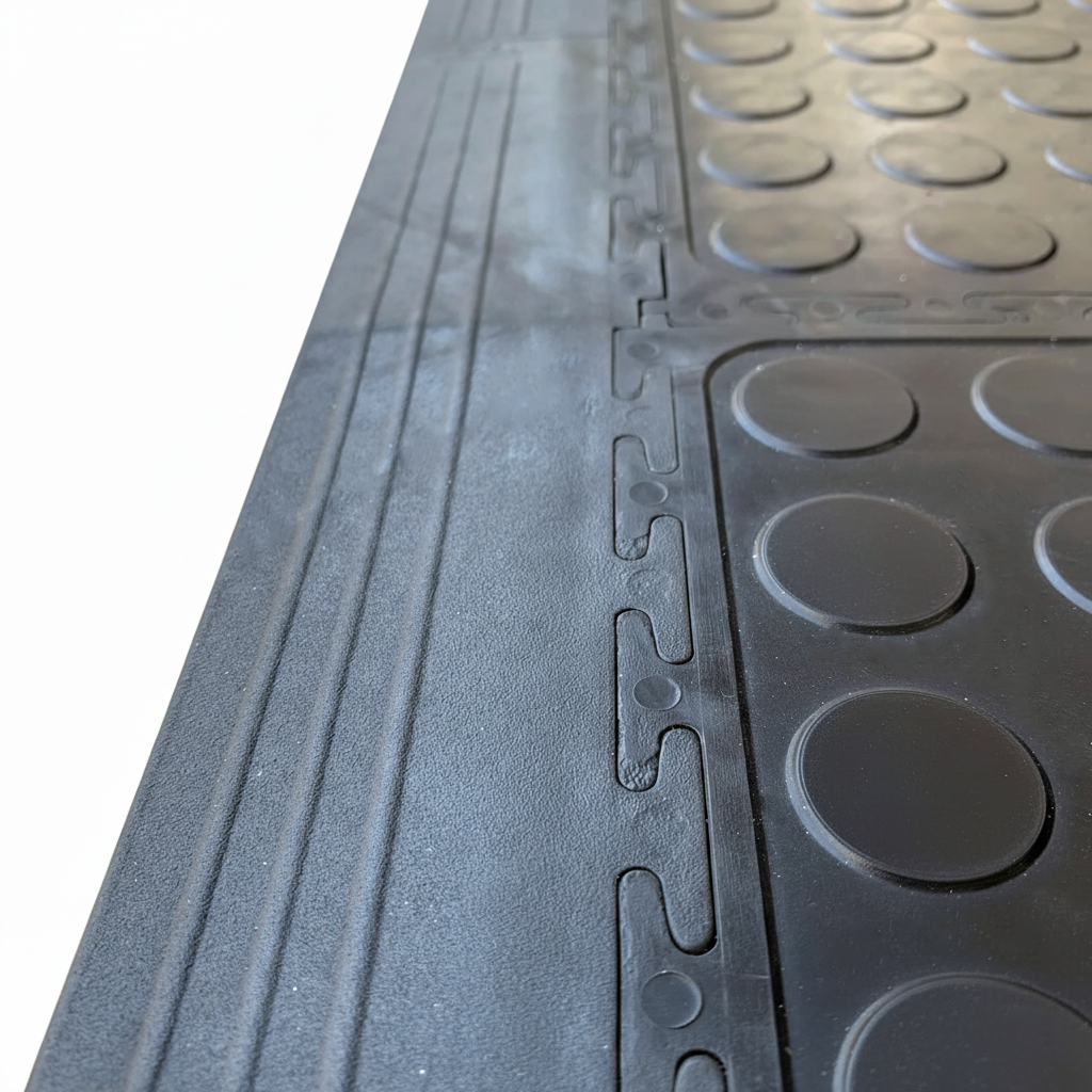 Interlocking PVC Flooring Tiles Edging