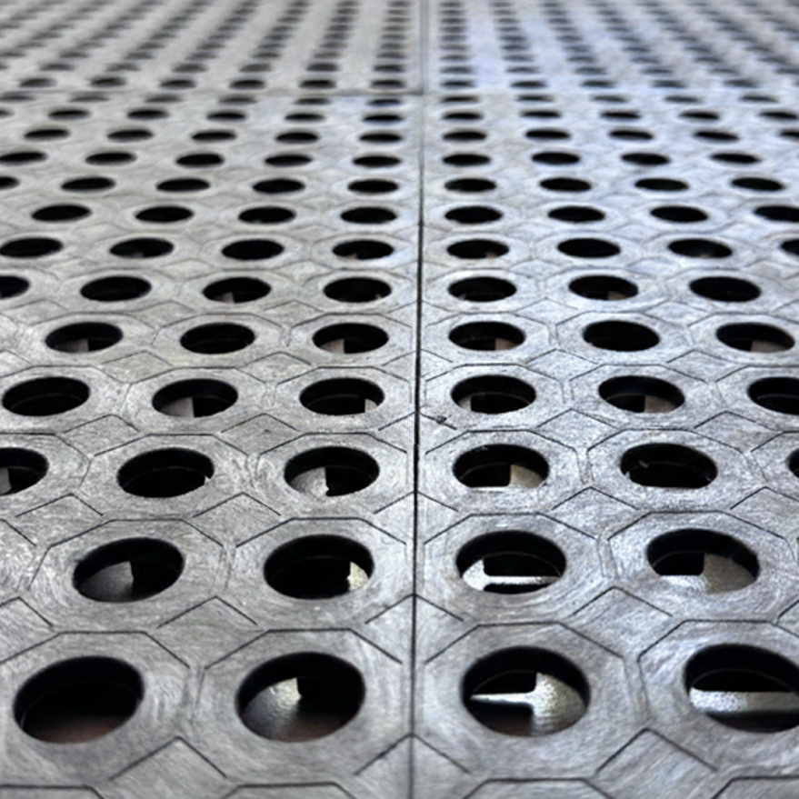 Interlocking PVC Duckboard Flooring Tiles