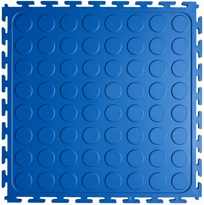Interlocking PVC Flooring Tiles Colour Blue