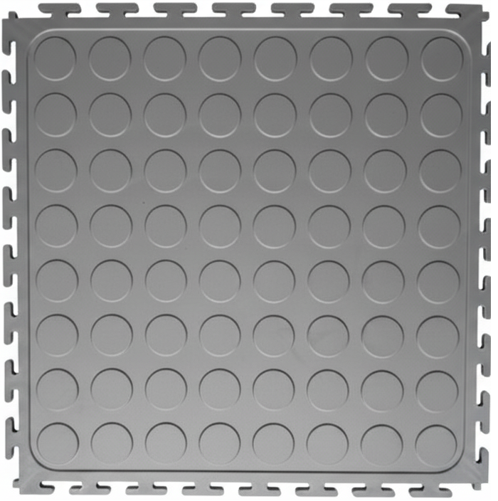 Interlocking PVC Flooring Tiles Colour Grey