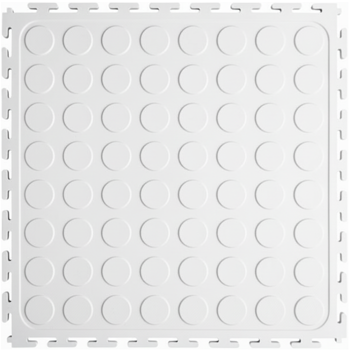 Interlocking PVC Flooring Tiles Colour White