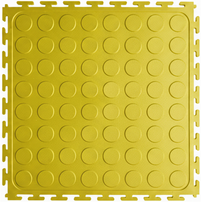 Interlocking PVC Flooring Tiles Colour Yellow